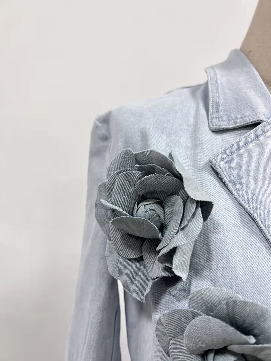 Sofia Denim Mini Skirt Set
