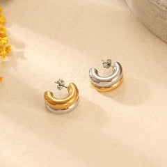 Double Layer Hoop Earrings