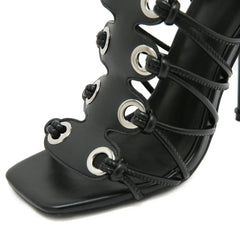 Nothing Compares Strappy Knee High Heels