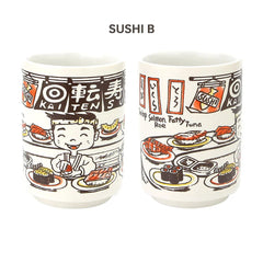 Japanese Sushi Impression Ceramic Mugs 300ml