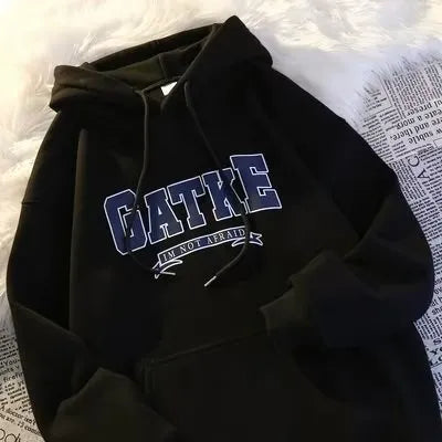 Stylish Comfort Men's Velvet Hoodies for Autumn & Winter Japanese Casual