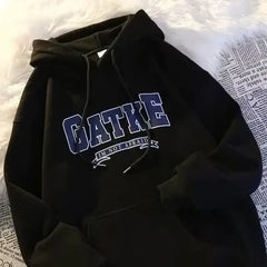 Stylish Comfort Men's Velvet Hoodies for Autumn & Winter Japanese Casual