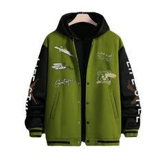 Spring/Autumn Essential: Men's Comfortable Loose Baseball Jacket