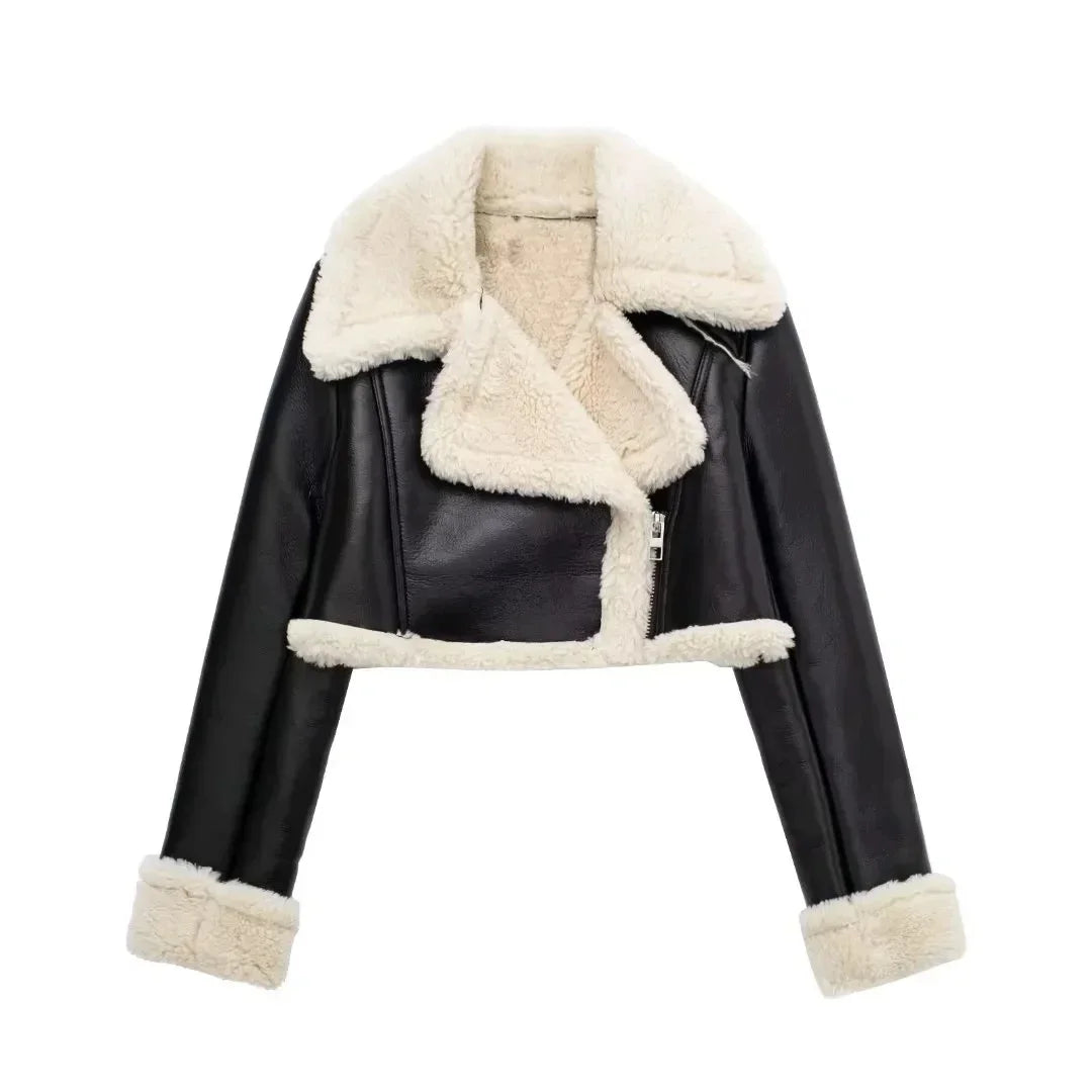 Wool Blends Coats Bomber Tweed Jacket Autumn Winter