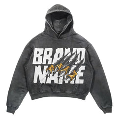Skull Claw Gothic Hoodie Women's Streetwear
