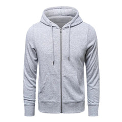 Men Zipper Hoodie Harajuku Hight Street Retro Casual