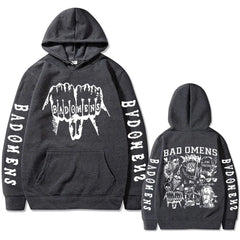 Bad Omens Graphic Hoodie Gothic Streetwear