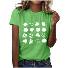 Saint Patricks Pat St Paddys Day Print Casual Tshirt women