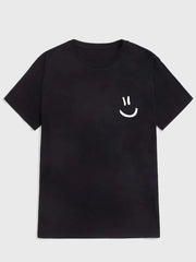 Men's Oversize Print Smile Tees