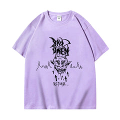 Horror Bad Omens Men T-Shirt Gothic Fashion
