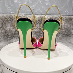 Pink Fusion Stiletto Heels