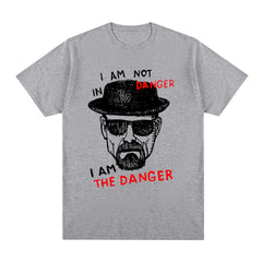 Breaking Bad Heisenberg Vintage T-shirt I Am The Danger Casual