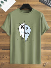 Men's Graphic Print Smiley T-Shirts - Casual