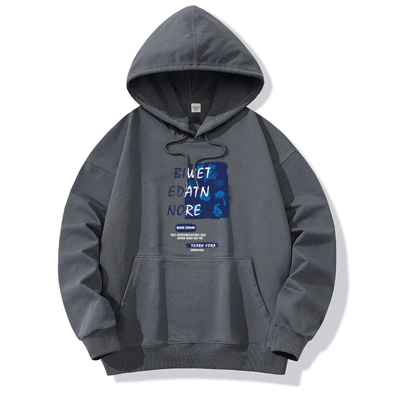Sweatshirts Men Graphic Hoodies Casual Pullovers Harajuku Top New 2024 Oversized Autumn