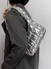 Mini Quilted Bubble Tote Handbag