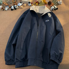 Men Vintage American Style Patchwork Jacket