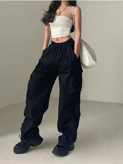 Y2K Techwear Cargo Trousers - Effortlessly Stylish Street Fashion for Women