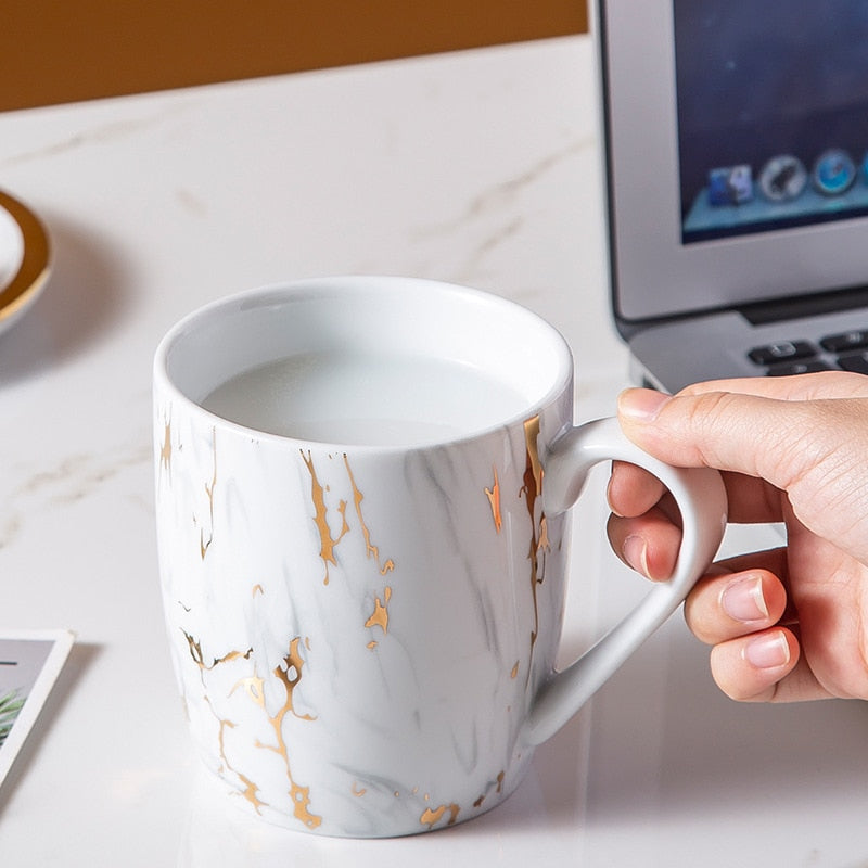 Ceramic Coffee Mug Breakfast Tea Drink Juice Milk Cup Handgrip