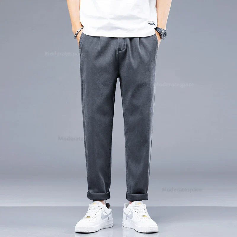 Casual Thin Fashion Ankle-length Stretch Sweatpants