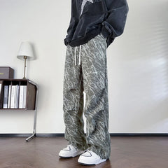 Casual American Corduroy Wide Leg Men Pants