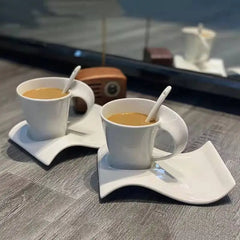 Creative Ceramic 300ml Coffee Cup Espresso Coffee Cup With Saucer Home Water