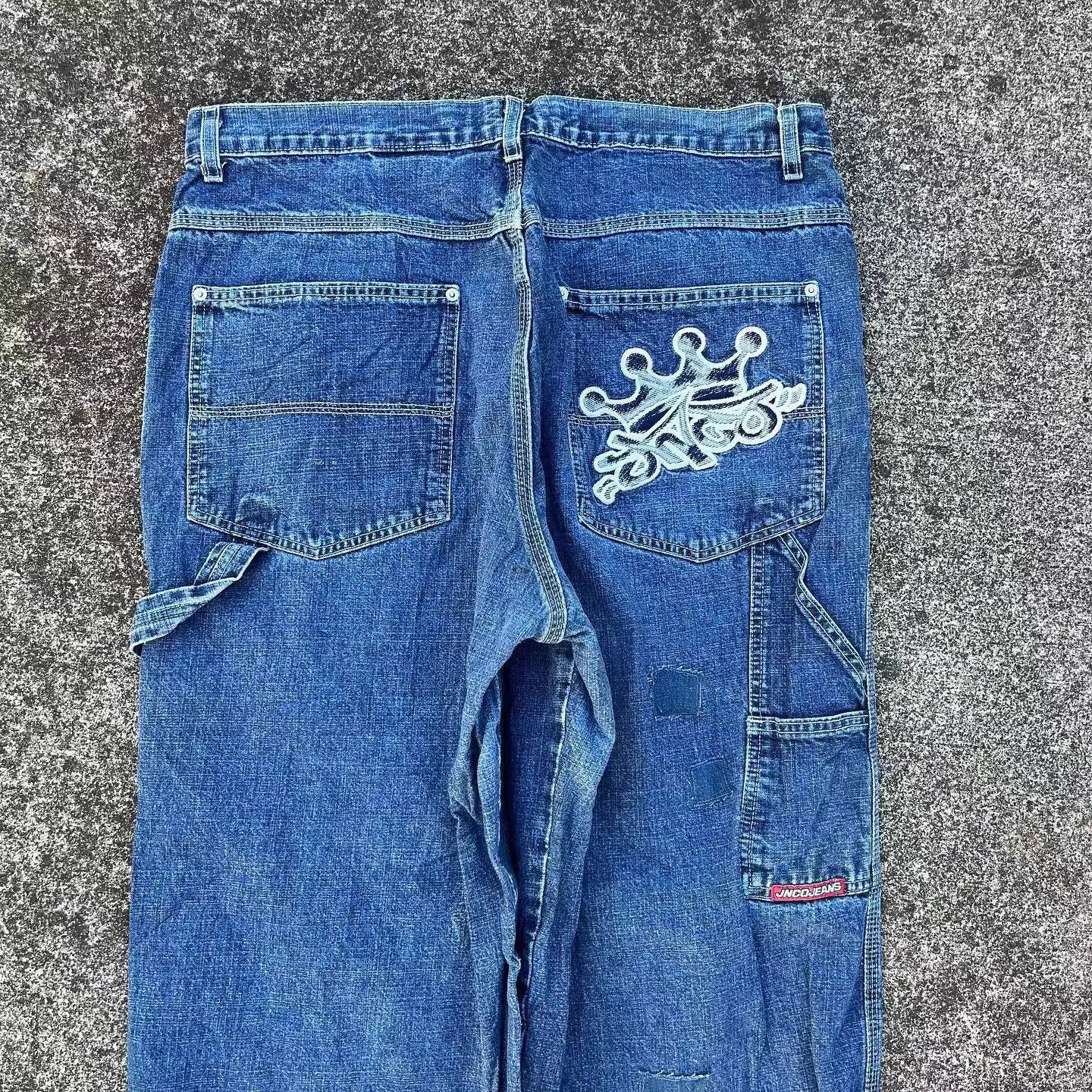 Y2k Men High Waist American Street Wide Leg Hip Hop Fashion