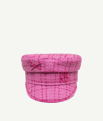 Barbie Pink Flat Top Baker Boy Hat