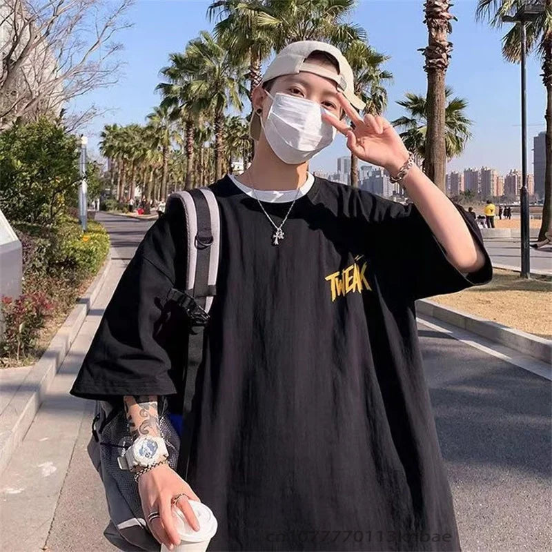 Men's Anime Skateboard T-shirt Hip Hop Fashion
