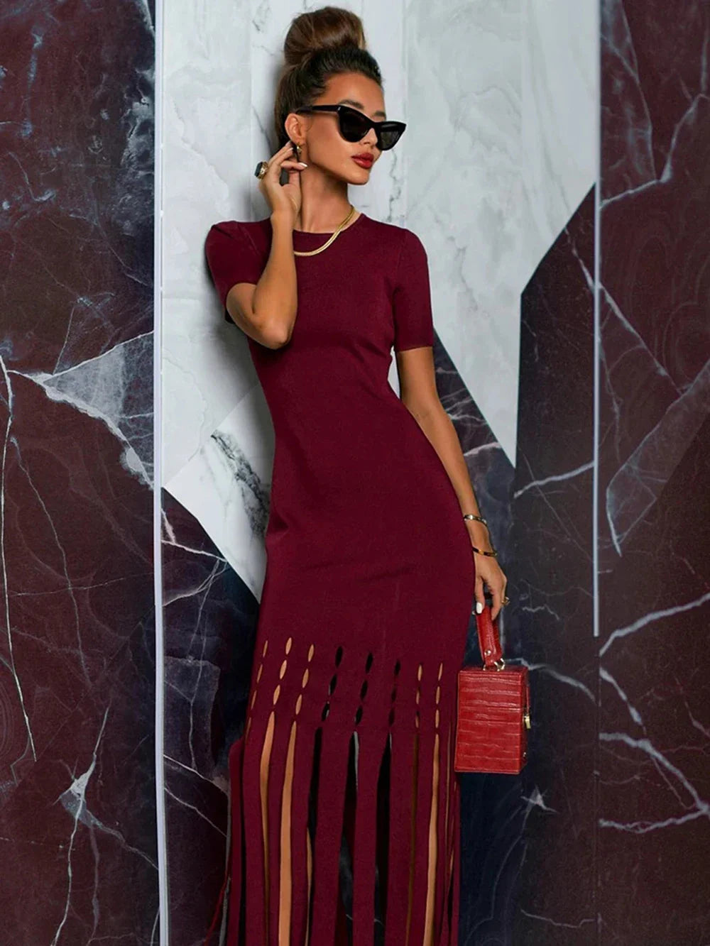 Sherri Bodycon Tassel Dress