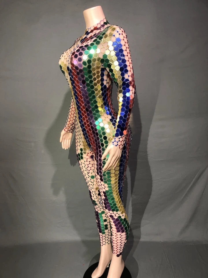 Shining Rhinestone Classy Jumpsuit