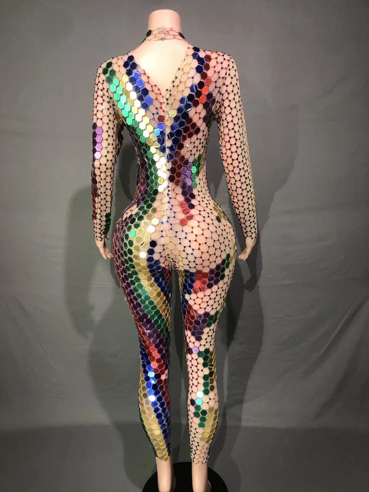 Shining Rhinestone Classy Jumpsuit