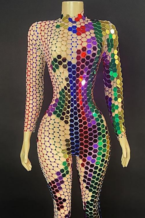 Shining Rhinestone Classy Jumpsuit