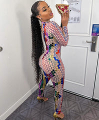 Shining Rhinestone Classy Jumpsuit