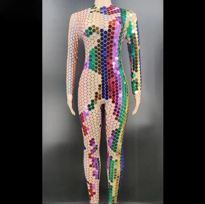 Shining Rhinestone Classy Jumpsuit