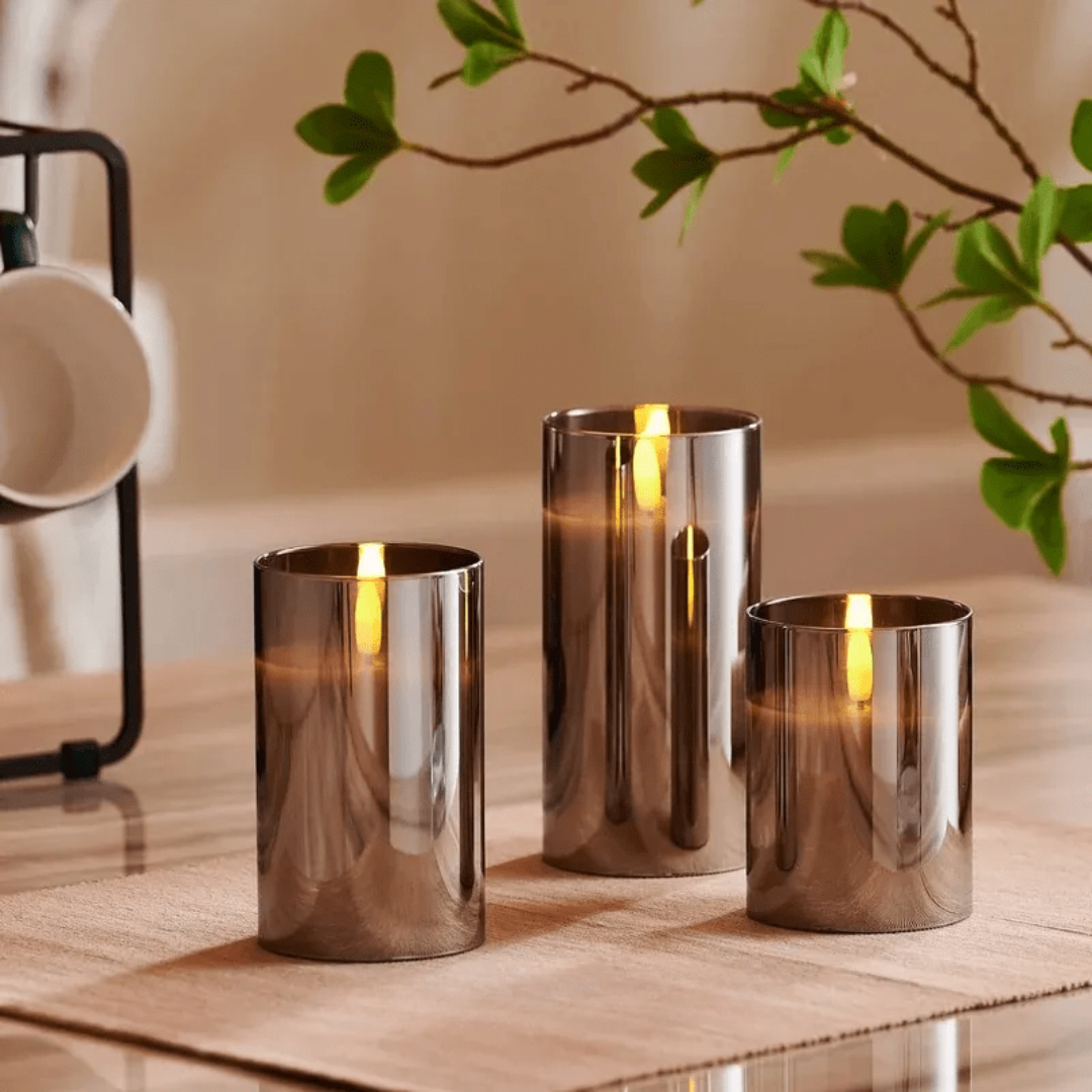 Glimglowâ„?| Elegant Flameless LED Candle Set