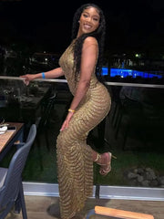 So Golden Maxi Dress