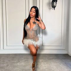 Soft Life Feather Dress
