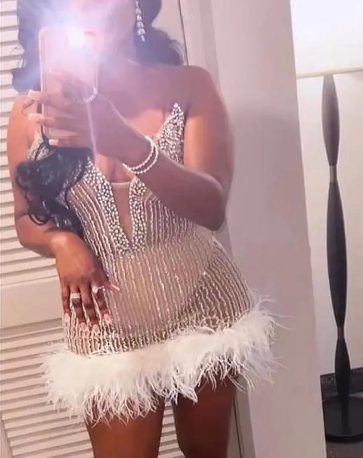 Soft Life Feather Dress