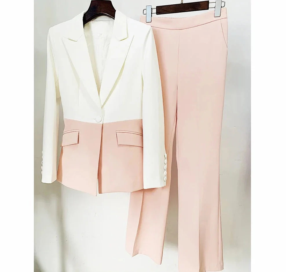 Sophisticated Blazer Pants Set