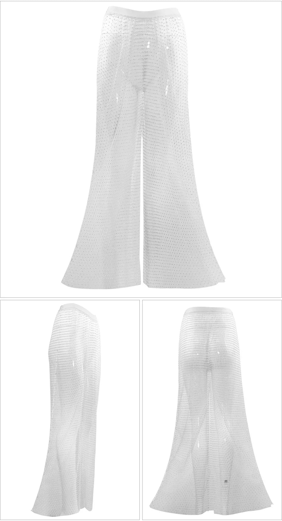 Sparkle Diamante Fishnet Trouser