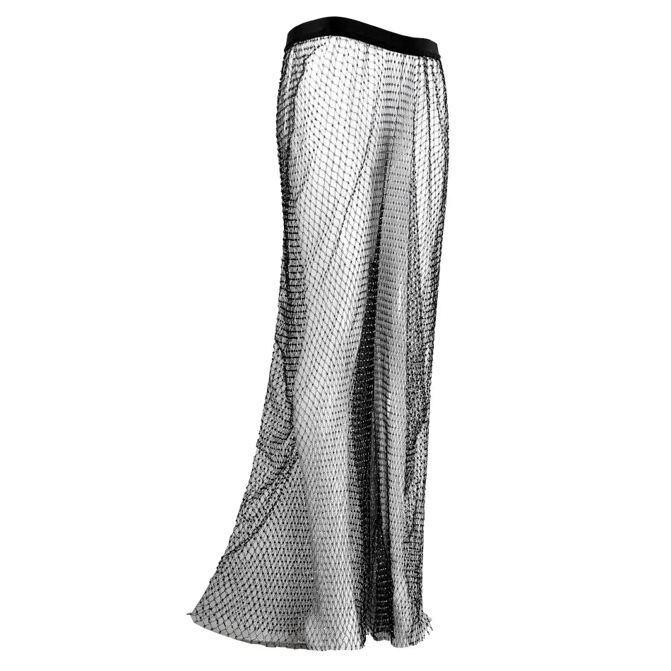 Sparkle Diamante Fishnet Trouser