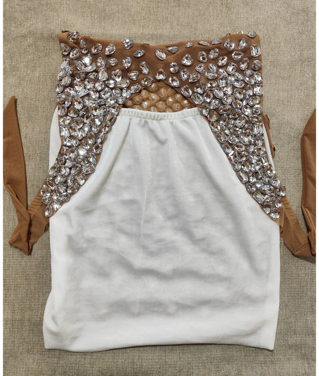 Sparkly Rhinestone Mesh Dress