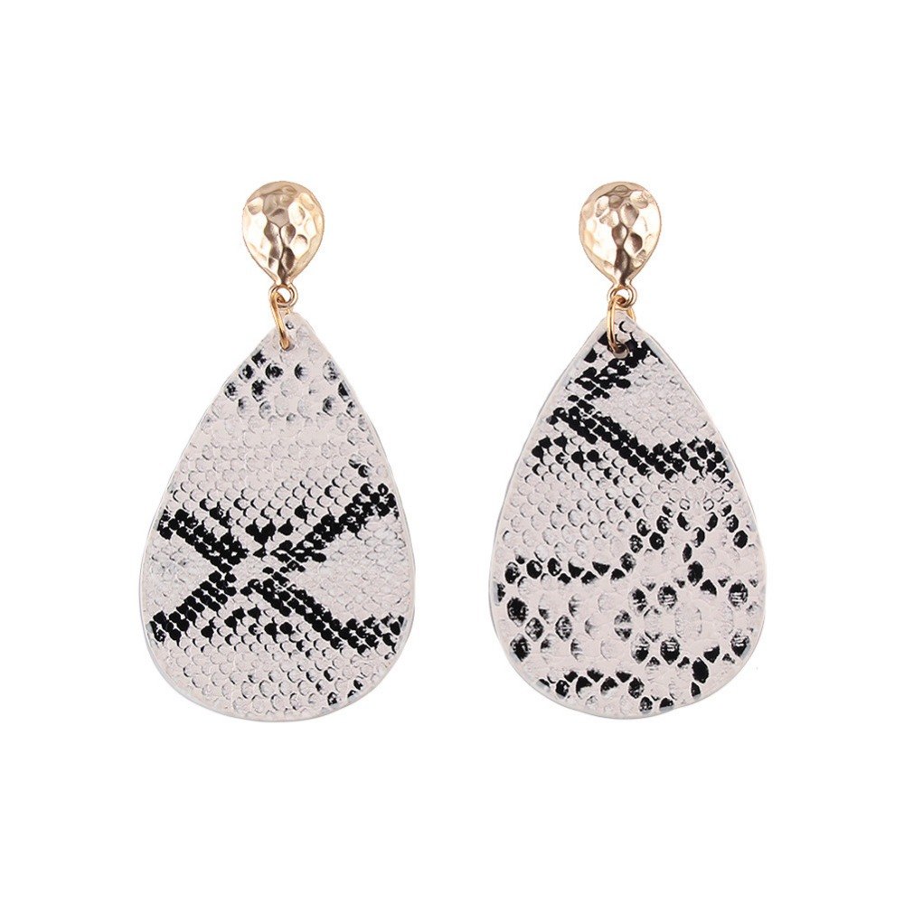 Speaks for Itself Snake Print Earrings