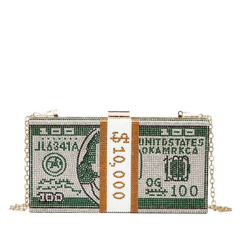 Stack Of Cash Clutch Bag