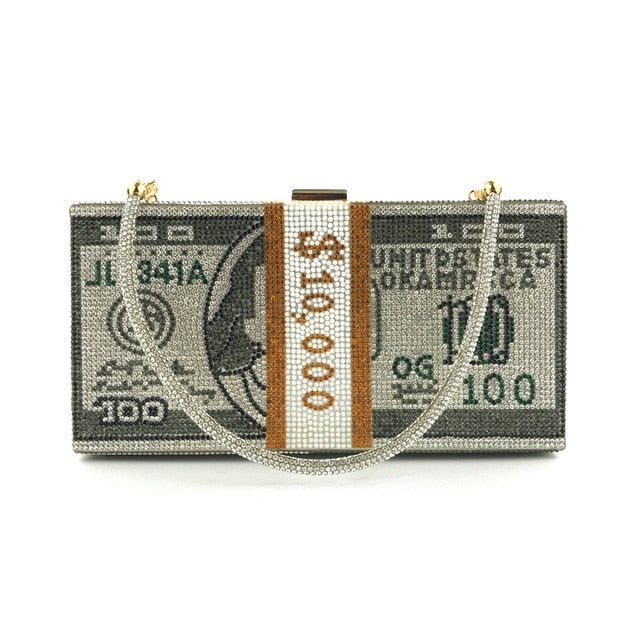 Stack Of Cash Clutch Bag