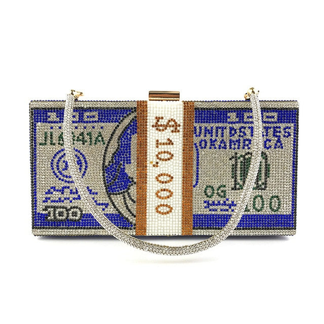 Stack Of Cash Clutch Bag