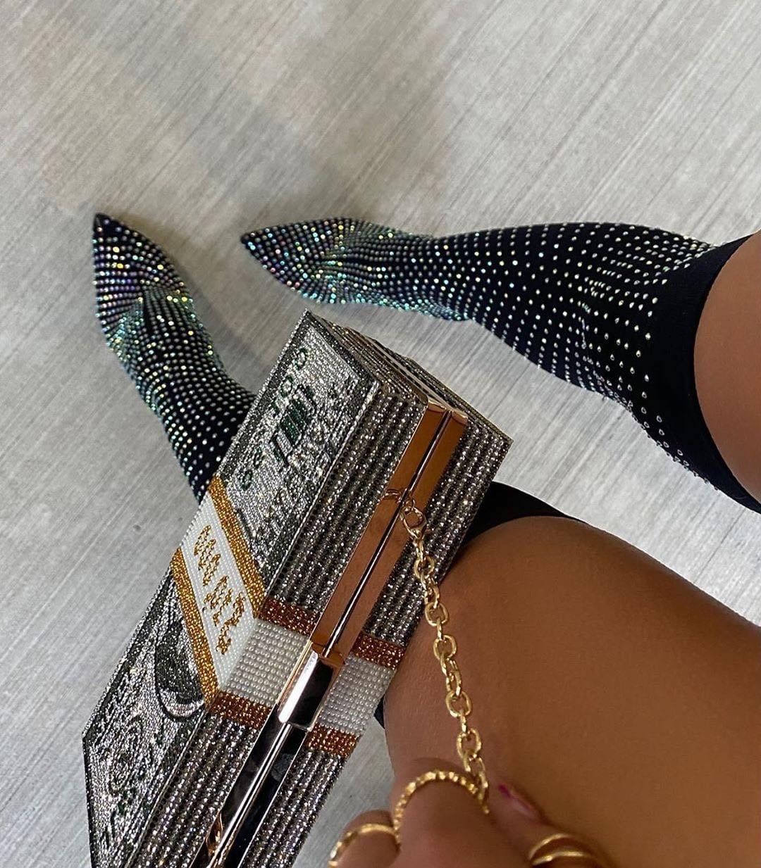 Stack Of Cash Clutch Bag