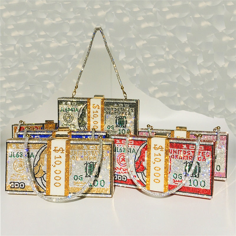 Stack Of Cash Clutch Bag