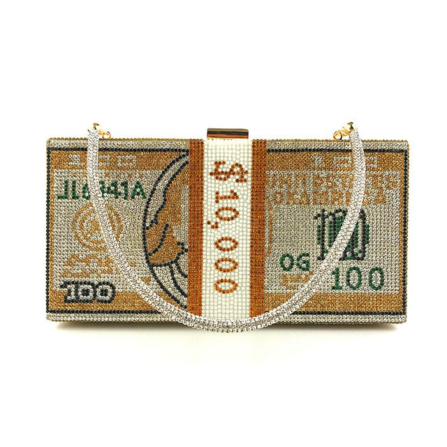 Stack Of Cash Clutch Bag