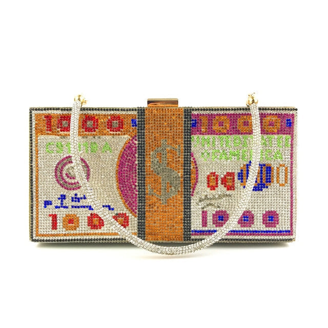 Stack Of Cash Clutch Bag